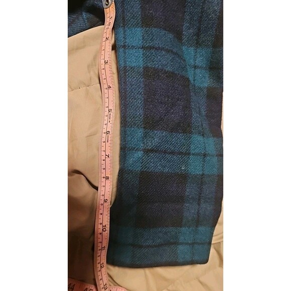 Pendleton Wool Blazer Jacket Tartan Plaid Blue Green Button Up Womens 10 USA - Picture 7 of 7